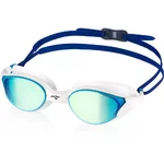 Schwimmbrille Aqua Speed Vortex Mirror - White/Blue/Rainbow Mirror