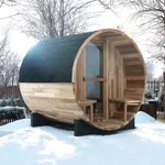 Finnische Fass-Sauna inSPORTline Viduor 400 - Zedernholz