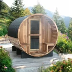 Finnische Fass-Sauna inSPORTline Viduor 600 - Zedernholz