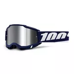Motocross-Brille 100% Accuri 2 Mirror - Mifflin tmavě modrá, zrcadlové plexi