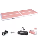 Airtrack inSPORTline Airstunt 300x100x10 cm korallenrosa mit elektrischer Pumpe