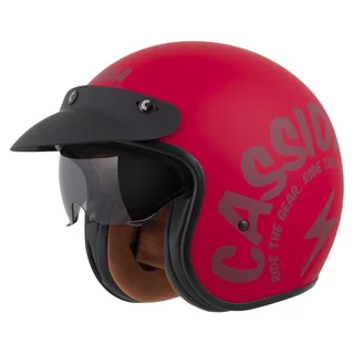 Cassida Oxygen Gear 2.0 Motorradhelm rot matt/dunkelrot
