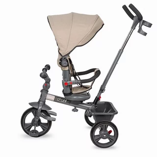 Kinderdreirad mit Führungsstange Coccolle Primo - magenta