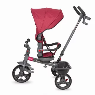 Kinderdreirad mit Führungsstange Coccolle Primo - magenta