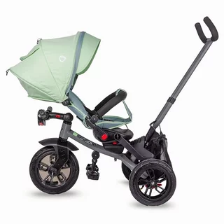 Kinderdreirad mit Führungsstange Coccolle Pianti - Mint Green