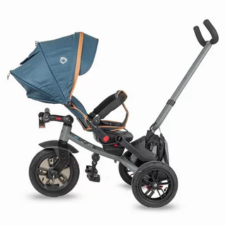 Kinderdreirad mit Führungsstange Coccolle Pianti - Mint Green