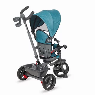 Kinderdreirad mit Führungsstange Coccolle Primo - magenta