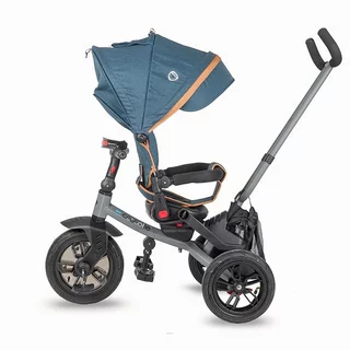 Kinderdreirad mit Führungsstange Coccolle Pianti - Mint Green