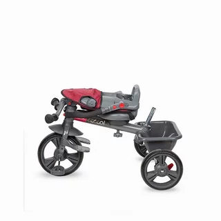 Kinderdreirad mit Führungsstange Coccolle Primo - magenta