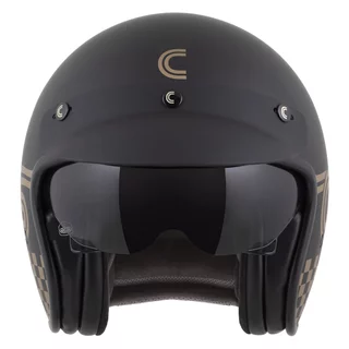 Cassida Oxygen Rondo 2.0 Motorradhelm schwarz-matt/gold