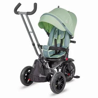 Kinderdreirad mit Führungsstange Coccolle Pianti - Mint Green