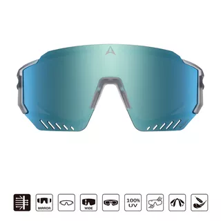Polarisierte Sonnenbrille Altalist Kaku SP1 - šedá s modrými skly