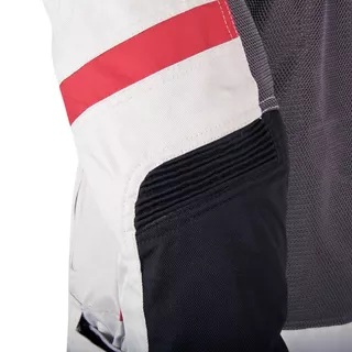 Damen Motorradjacke W-TEC Lucina - grau-cremeweiß