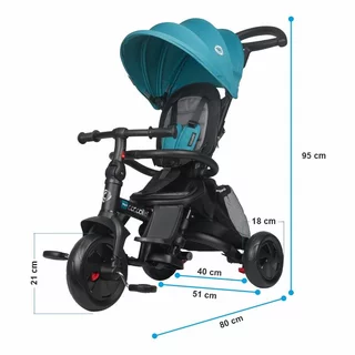 Kinderdreirad mit Führungsstange Coccolle Alegra