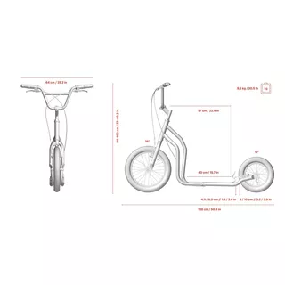 Scooter Yedoo Three 16/12" - schwarz