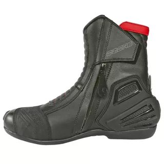 Motorradstiefel Ozone Urban II CE - schwarz-rot