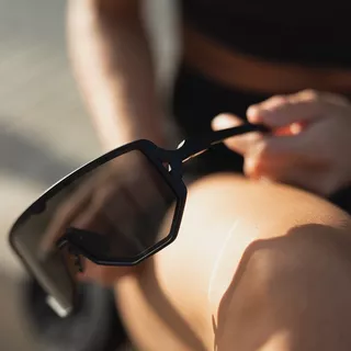 Sport-Sonnenbrille Tripoint Reschen - Matt Black Smoke /w Blue Multi Cat.3
