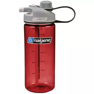 Sportflasche NALGENE MultiDrink Sustain 600 ml - Grau - Rot
