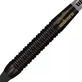 W.C. Unicorn Darts. Schwarz Messing Gary Anderson Soft 3pcs