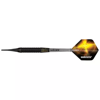 W.C. Unicorn Darts. Schwarz Messing Gary Anderson Soft 3pcs