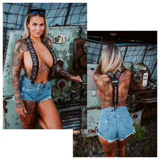 W-TEC Black Heart Beer Biker Hosenträger
