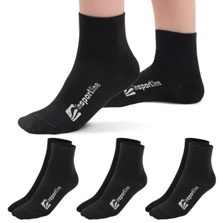 Bambus Zwischensocken inSPORTline Silvatic Mid AG+ antibakteriell - 3 Paar - schwarz