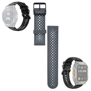 Ersatzarmband für inSPORTline Rodamo und Zakuro Smartwatches, perfo grau