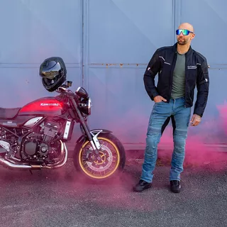 W-TEC Adam Motorradjacke - schwarz