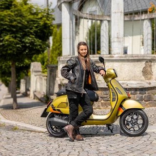 W-TEC Leocia Braun Damen-Moto-Stiefel