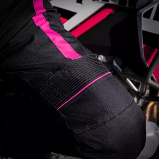 W-TEC Durmanes Damen-Moto-Hose - schwarz-rosa