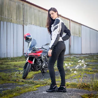 W-TEC Wombutta Damen-Moto-Leggings - schwarz