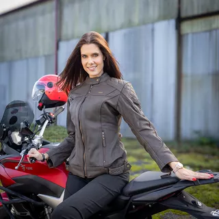 W-TEC Kaika Damen Motorrad Lederjacke