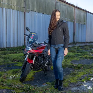 W-TEC Dynetis Damen-Moto-Jeans - blau