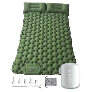 Aufblasbare Isomatte für zwei Personen inSPORTline Faustea mit Minipumpe 192 × 125 × 8 cm