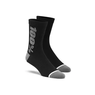 Merino-Socken 100% Rythym schwarz/grau