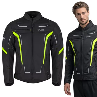W-TEC Mirelio Herren Sommer-Motojacke - schwarz-fluo