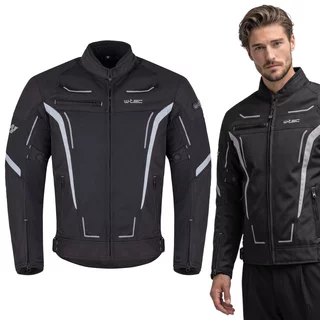 W-TEC Mirelio Herren Sommer-Motojacke - schwarz-grau