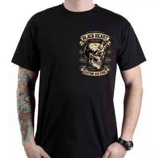 T-shirt BLACK HEART Teufelsschädel