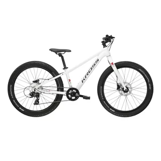 Jugendfahrrad Kross LEVEL JR 2.0 24" Gen 007 - černá / žlutá / lesk - bílá / černá / lesk