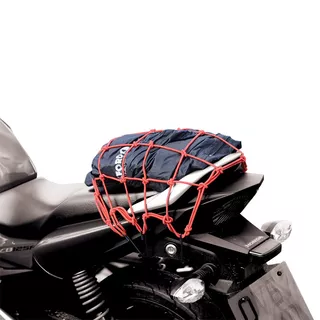 Flexibles Gepäcknetz für Motorräder Oxford 30x30 rot