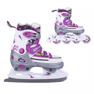 Schlittschuhe 2 in 1, WORKER Aron White