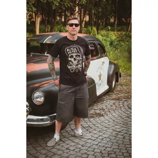 T-shirt BLACK HEART Garage gebaut - schwarz