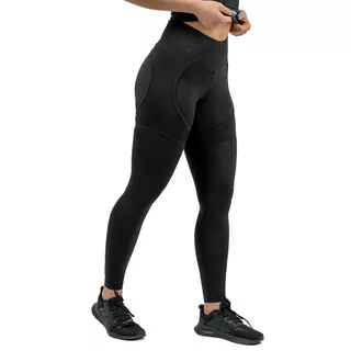 Damen-Sport-Leggings mit Netz Nebbia INTENSE Mesh 838 - Schwarz/Gold