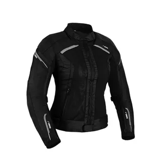 Damen Sommer Textil-Motojacke BOS Aylin - silber-grau
