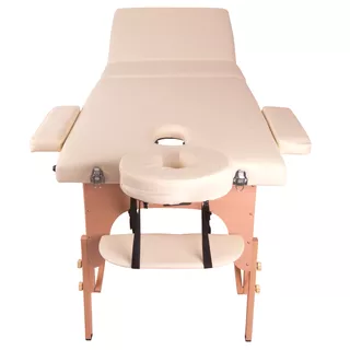 Massageliege inSPORTline Japane 3-teilig aus Holz - braun