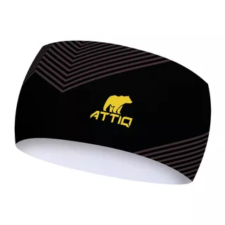 Attiq Lycra Thermo Sport-Stirnband - Taiga Carbon