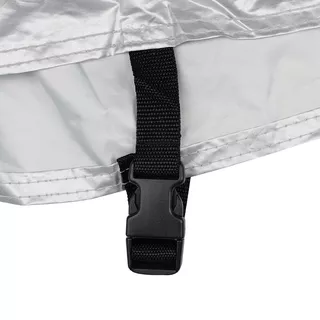 Oxford Aquatex Highscreen Scooter Hoch Plexiglas Motorradabdeckung Schwarz/Silber