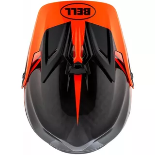 Motocross-Helm BELL Moto-9 - orange-schwarz
