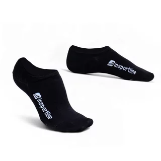 Unsichtbare Socken aus Bambus inSPORTline Silvatic Noshow AG+ antibakteriell - 3 Paar - schwarz