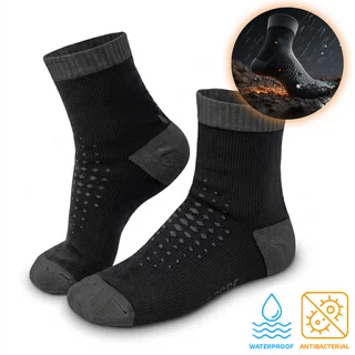 Wasserdichte Bambus-Socken inSPORTline Pantris AG+ antibakteriell - schwarz
